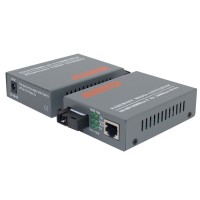 Fiber Optical Media Converter 10 100Mbps RJ45 Single Mode SC Port 25KM Media Converter HTB-3100AB 1Pair