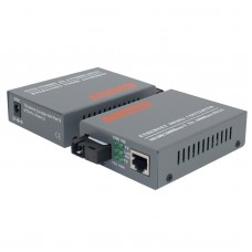 Fiber Optical Media Converter 10 100Mbps RJ45 Single Mode SC Port 25KM Media Converter HTB-3100AB 1Pair