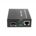 Fiber Ethernet Media Converter Gigabit Single Mode Double Fiber LC Interface with SFP Module