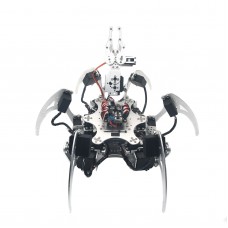 20DOF Aluminium Hexapod Robotic Spider Six Legs Robot Frame Kit Compatible with Arduino Silver