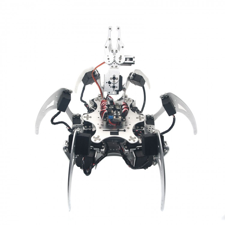 18DOF Aluminium Hexapod Spider Six Legs Robot Kit w/MG996R Servo& Ball Bearing 