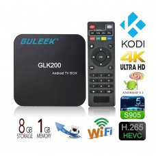 GLK200 Android 5.1 TV BOX Streaming Media Player DDR3 1G+8G Amlogic S905 4K Quad Core Set Top Box