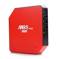 VIGICA M8S Plus Android 5.1 TV Box Amlogic S905 Quad Core 2.4G&5G Wifi 2G+16G H.265 HEVC 4K Lan BT 4.0 KODI Red