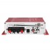 Kentiger HY-602 Audio Amplifier Wireless HiFi Stereo with FM IR Control FM MP3 USB Playback Red