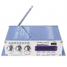 HY502 HiFi Stereo Power Amplifier USB MP3 DVD CD FM SD Playing for Motorcycle Auto Audio Music Player Blue