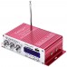 HY502 HiFi Stereo Power Amplifier USB MP3 DVD CD FM SD Playing for Motorcycle Auto Audio Music Player Red