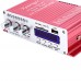 HY502 HiFi Stereo Power Amplifier USB MP3 DVD CD FM SD Playing for Motorcycle Auto Audio Music Player Red