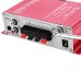 HY502 HiFi Stereo Power Amplifier USB MP3 DVD CD FM SD Playing for Motorcycle Auto Audio Music Player Red