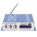 Kentiger HY-603 HiFi Stereo Power Audio Amplifier with FM IR Control FM MP3 USB Playback Blue