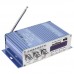 Kentiger HY-603 HiFi Stereo Power Audio Amplifier with FM IR Control FM MP3 USB Playback Blue