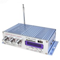 HY400 HiFi Digital Car Stereo Power Amplifier Audio Music Player Support USB MP3 DVD CD FM SD Blue