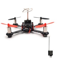 QX110 110mm FPV Racing Drone 4 Axis Quadcopter Carbon Fiber with F3 Flight Controller Camera R6DSM Receiver