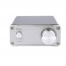 HV50 Hifi Audio Digital Power Amplifier TDA7492 50Wx2 Home AMP Aluminum Class D with Power Supply Silver