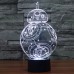 3D LED Night Light Star Wars Lamp Novelty Robot USB Touch Switch Table Lamp Creative Home Decor