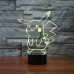 Pokemon Go Pikachu 3D Night Light 7 Color Change LED Desk Lamp Touch Room Decor