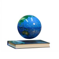 6 Inch Electronic Magnetic Levitation Floating Globe English World Map for Gifts Home Decoration