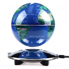 6" Magnetic Levitation Floating Globe English World Map LED Anti Gravity  Gift Home Decoration Blue