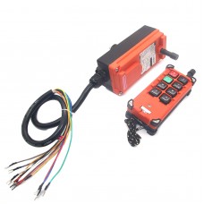 1 Transmitter & 1 Receiver Hoist Crane Radio Industrial Wireless Remote Controller AC220V F21-E1B