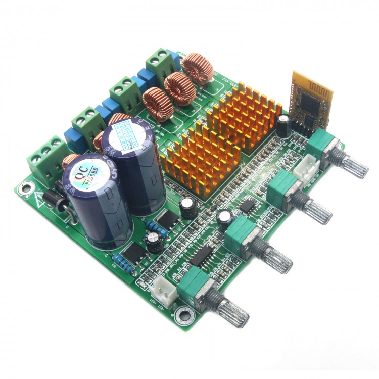 HSAUDIO Receiver Digital 2.1 Class D HIFI Power Amplifier Board 3CH