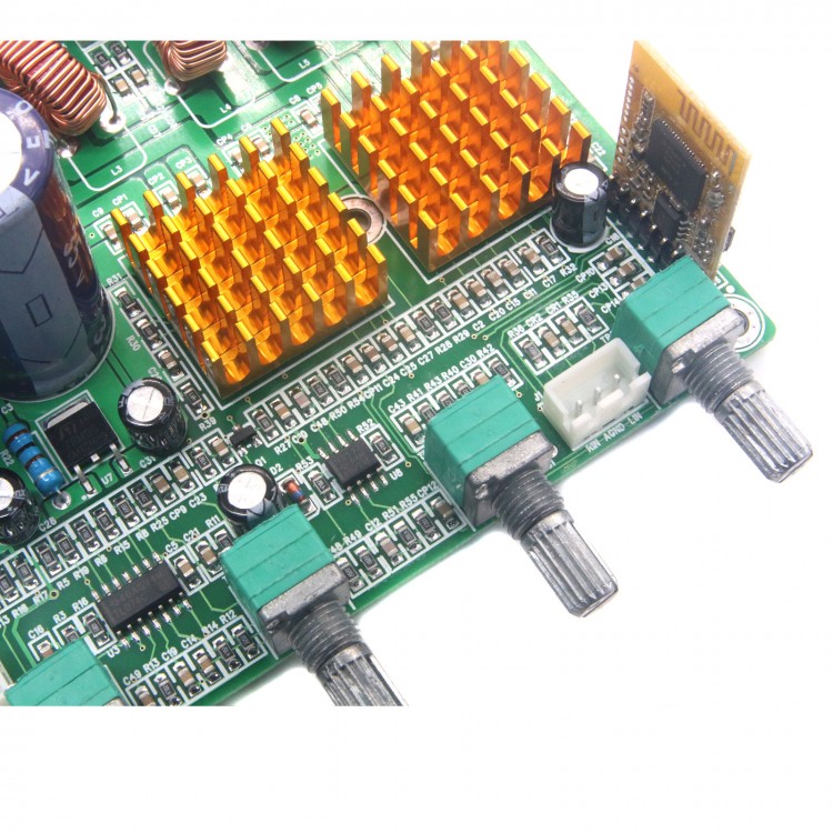 HSAUDIO Receiver Digital 2.1 Class D HIFI Power Amplifier Board 3CH