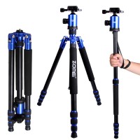 ZOMEI Z888 Portable DSLR Camera Tripod Aluminum Traveling Camcorder Monopod with Ball Head