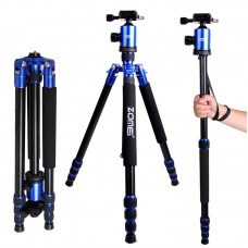 ZOMEI Z888 Portable DSLR Camera Tripod Aluminum Traveling Camcorder Monopod with Ball Head