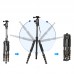 ZOMEI Z699C Portable DSLR Camera Tripod Aluminum Traveling Camcorder Monopod with Ball Head