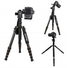 ZOMEI Z699C Portable DSLR Camera Tripod Aluminum Traveling Camcorder Monopod with Ball Head