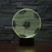 Acrylic 3D Soccer Football LED 7 Color Changing Night Light USB Touch Desk Table Lamp for Gift