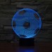 Acrylic 3D Soccer Football LED 7 Color Changing Night Light USB Touch Desk Table Lamp for Gift