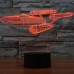 Star Trek USS Enterprise 3D LED Night Light 7 Color Touch Switch Table Desk Lamp