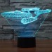 Star Trek USS Enterprise 3D LED Night Light 7 Color Touch Switch Table Desk Lamp