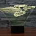 Star Trek USS Enterprise 3D LED Night Light 7 Color Touch Switch Table Desk Lamp