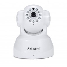 Sricam SP012 WIFI HD 720P Indoor Pan Tilt Onvif Night Vision Infrared IP Camera Support Motion Detection Two Way Audio White