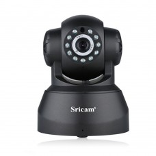 Sricam SP012 WIFI HD 720P Indoor Pan Tilt Onvif Night Vision Infrared IP Camera Support Motion Detection Two Way Audio Black