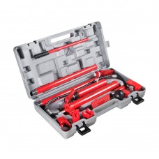 10 Ton Porta Power Hydraulic Jack Air Pump Lift Ram Body Frame Repair Tool Kit