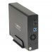 ORICO 7618US3 External HDD Enclosure 3.5" SATA with 12V2.5A Power Adapter Black