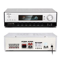 Qisheng AV-1103 Power Amplifier 5.1 Channel 30Wx2+8Wx3 AV Karaoke Audio Support USB TF Car