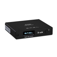 SMSL X-USB XMOS USB to Spdif Audio Converter Optical Coaxial DAC 384KHZ IIS DSD64 DSD128 Jitter DFU HiFi HDMI Black