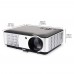 RD806A Smart 3D LED Android WIFI Projector 2800lumens Full HD 2HDMI+2USB Media Player