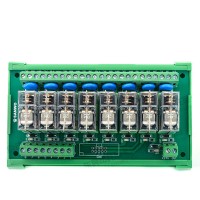 SANWO 8 Channel Omron Relay Module DC24V PLC Drive Output Board PNP 1A1B