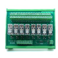 8 Channel Omron Relay Module Controller DC24V PLC Amplifier Drive Board PNP 2A2B