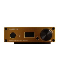 I.AM.D V200 Digital Audio Amplifier Bluetooth Headphone Amp 150Wx2 CM6631A 24Bit 192KHz USB Optical Coaxial AUX OLED Gold