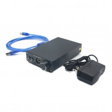 DAC-X6 HiFi Amp USB 24Bit 192Khz Fiber Coaxial Headphone Audio Amplifier DAC Decoder Black Panel