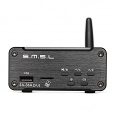 SMSL SA-36A Plus HIFI Digital Audio Power Amplifier 30W TPA3118 Class D Bluetooth USB AUX TF Card U Disk Input Black