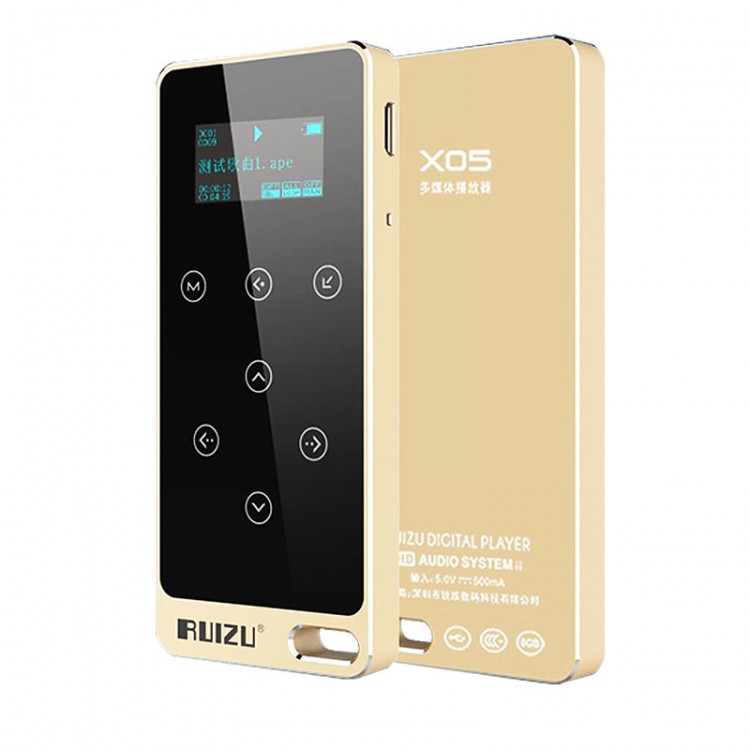 RUIZU X05 HIFI MP3 8GB Touch Button Lossless Sound 1.1 inch Support FM