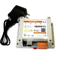 4 in 4 out Network Relay Controller Module Support TCP Modbus UDP Temperature Humidity Sensor for WEB PC Android