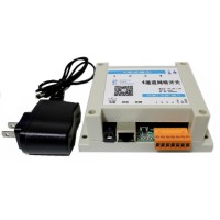 4 in 4 out Network Relay Controller WEB PC Control with Temperature Humidity Sensor