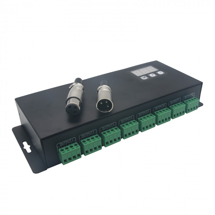 RGB DMX Decoding Driver 24CH DMX512 Power Decoder RGB LED Controller BC-824 