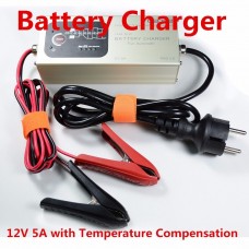 Smart Lead Acid Battery Charger Automatic 12V 5A with Temperature Compensation MXS 5.0